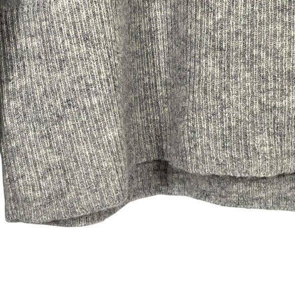 Rachel Zoe 2-Ply Cashmere Cropped Crew Neck Pullover Sweater Neutral Gray Size L - Picture 8 of 10